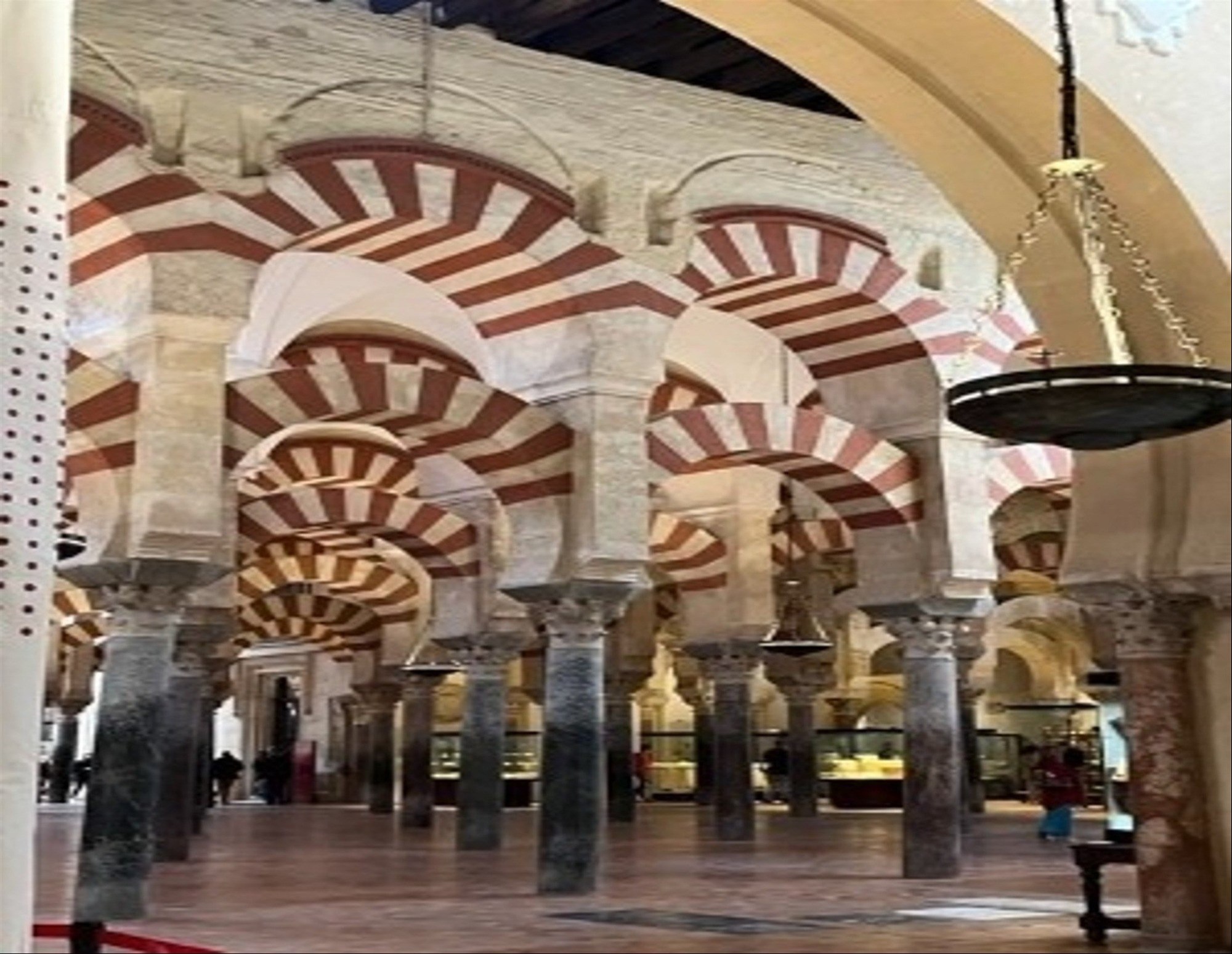 A room of Islamic arches in the Cordoba cathedral  © Sandy Green
