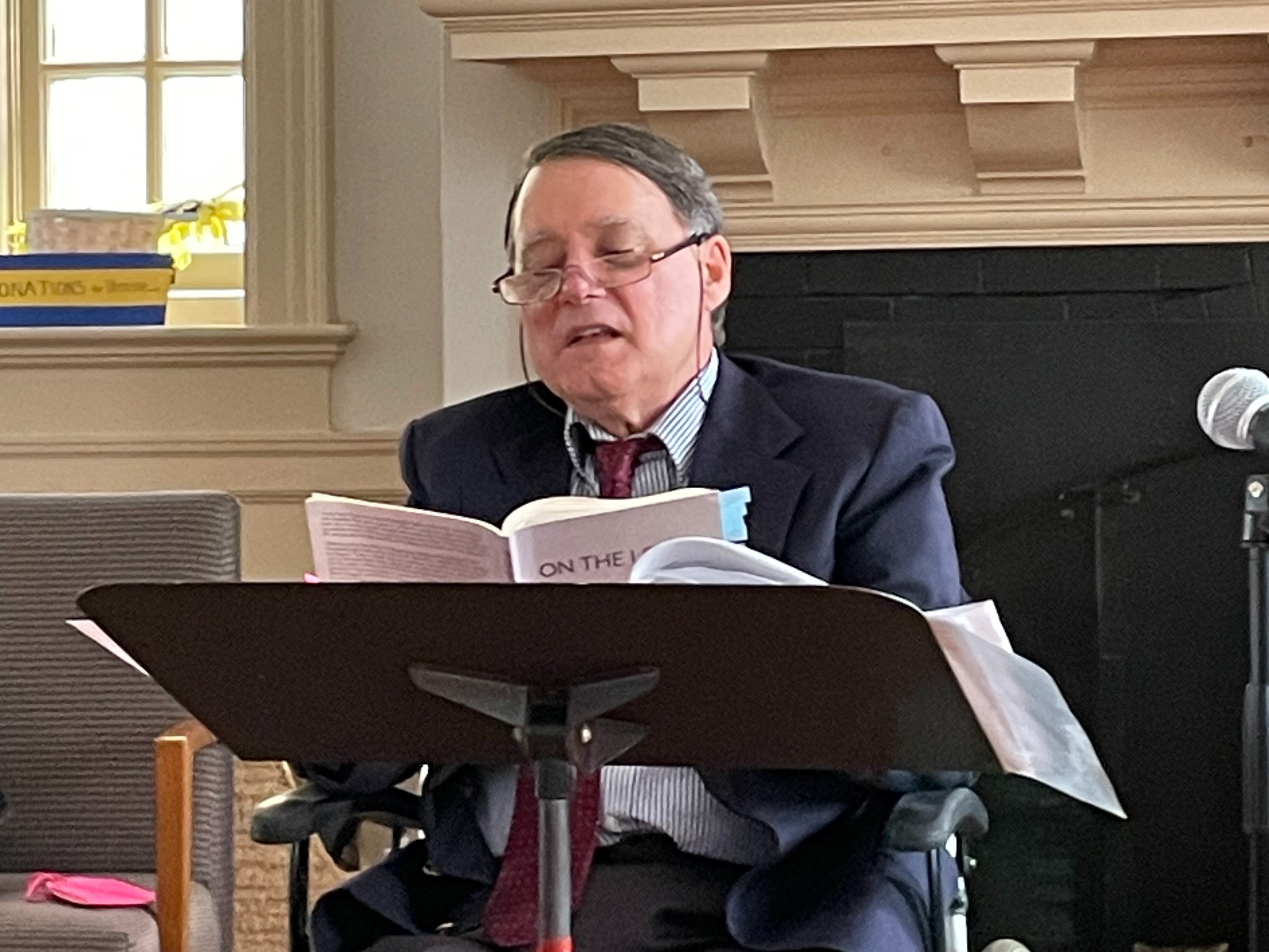 Bryan Monti reading his poetry